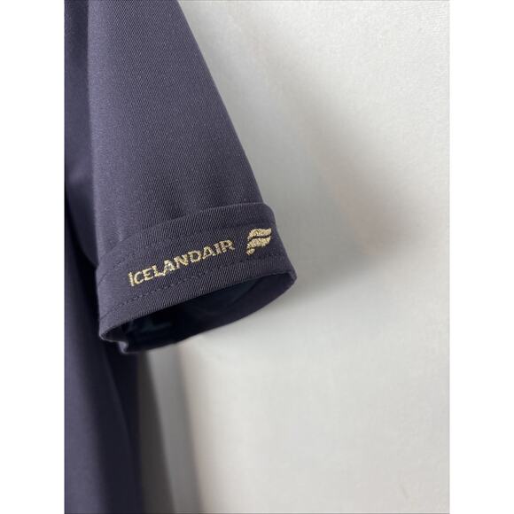 VTG Balenciaga for Icelandair Flight Attendant Uniform Dress EU 46 US 14 Blue - Picture 6 of 11